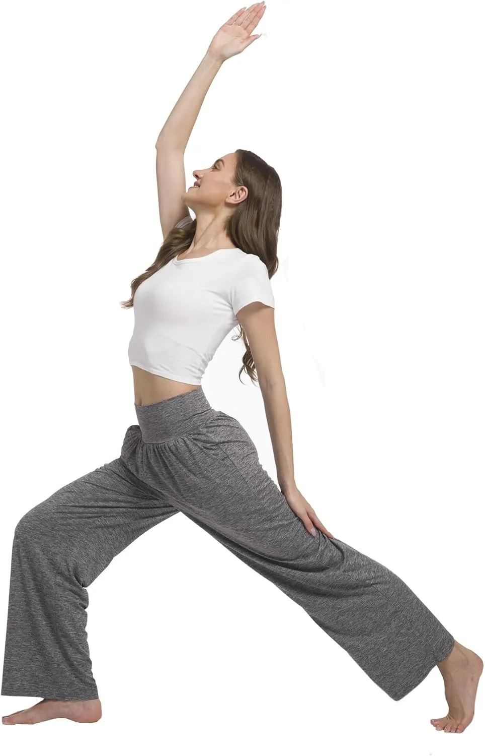 3PACK Women's Casual Loose Wide Leg Cozy Pants Yoga High Waisted Sweatpants Comfy Lounge Pants with Pants with Pockets