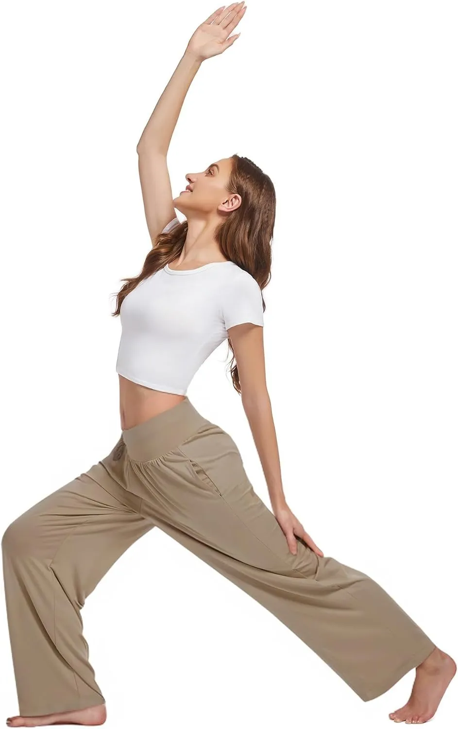 3PACK Women's Casual Loose Wide Leg Cozy Pants Yoga High Waisted Sweatpants Comfy Lounge Pants with Pants with Pockets