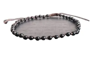 4 mm Onyx stone anklets beaded anklets men women anklets black anklets friendship anklets boy girl gift anklets