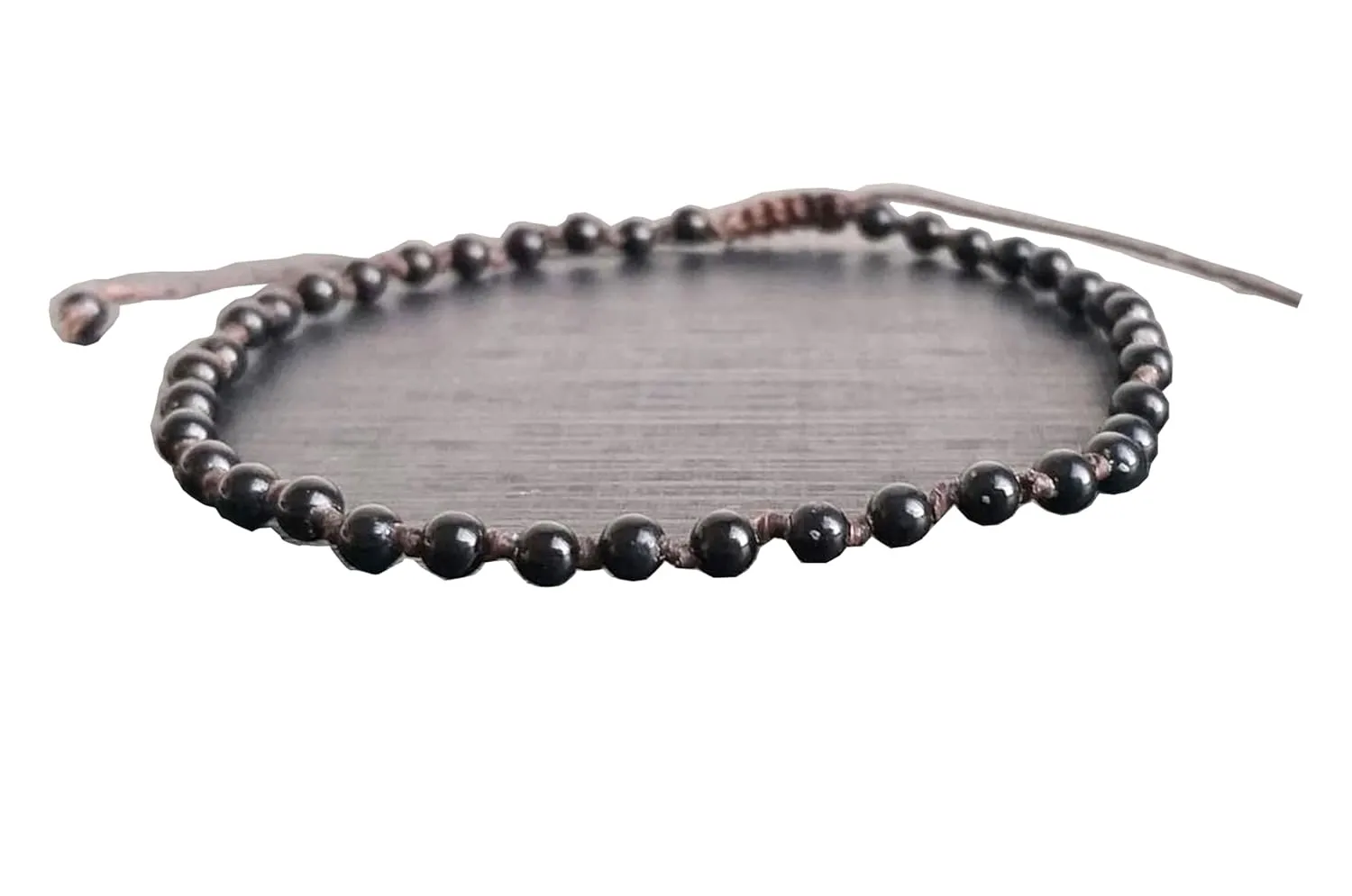 4 mm Onyx stone anklets beaded anklets men women anklets black anklets friendship anklets boy girl gift anklets