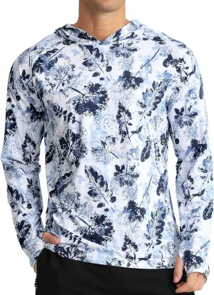 APTRO Men's UPF 50  Sun Protection Long Sleeve Hoodie Shirts UV Outdoor Fishing Shirts SPF Rash Guard Shirts for Men