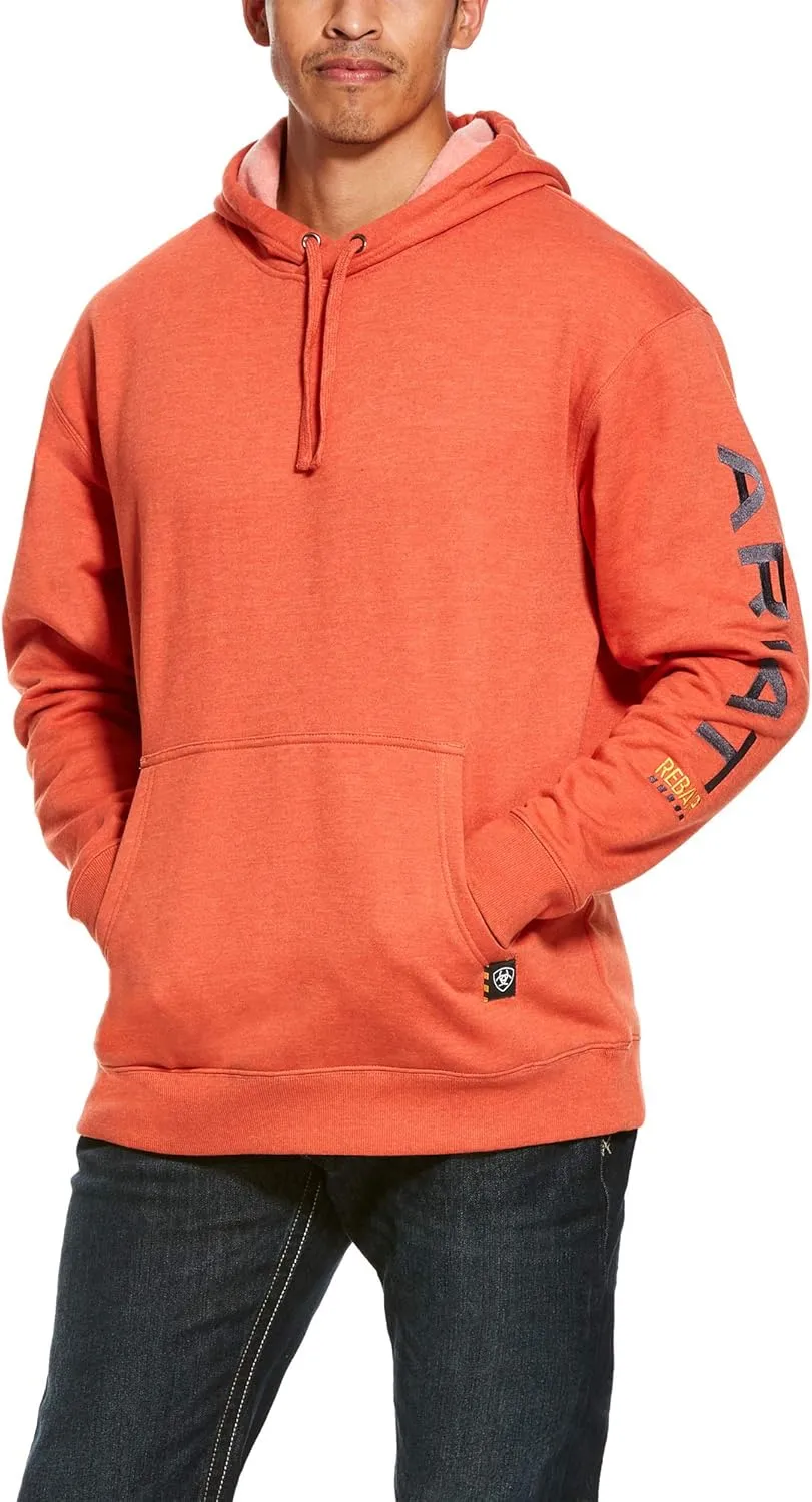 ARIAT Men's Rebar All-weather Full Zip Hoodie