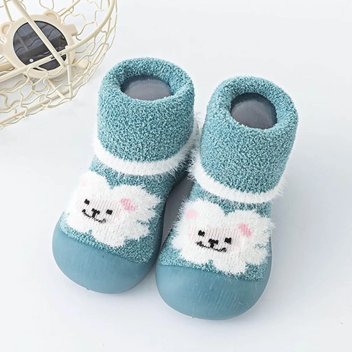 Baby Girl Shoes,Baby Sock Shoes Infant Boys Cartoon Fleece Warm The Floor Socks Non Slip Prewalker Shoes 0-3 Years