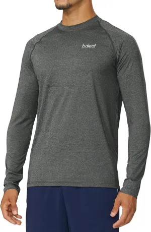 baleaf Men's Long Sleeve Running Shirts Quick Dry Workout Shirts Athletic T-Shirts Lightweight Soft Fishing Tee Tops