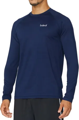 baleaf Men's Long Sleeve Running Shirts Quick Dry Workout Shirts Athletic T-Shirts Lightweight Soft Fishing Tee Tops