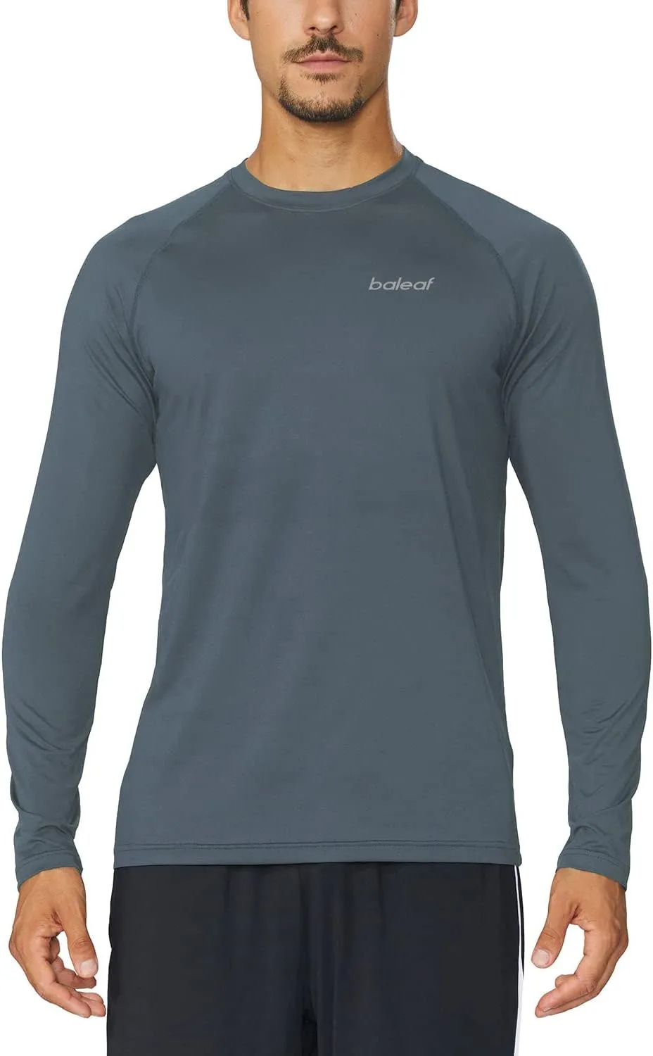 baleaf Men's Long Sleeve Running Shirts Quick Dry Workout Shirts Athletic T-Shirts Lightweight Soft Fishing Tee Tops