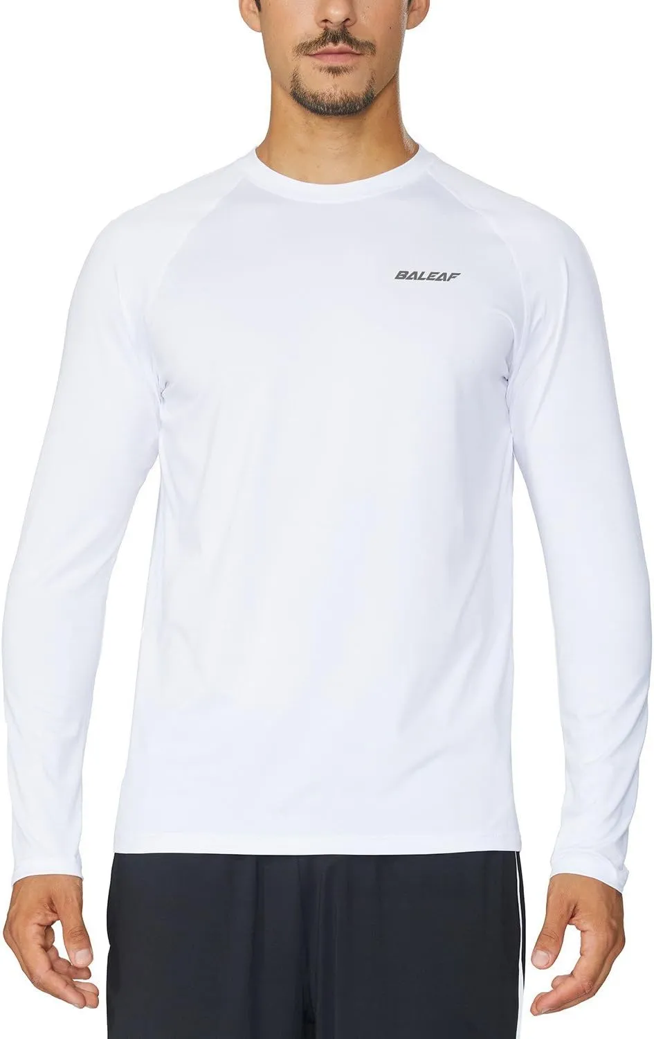 baleaf Men's Long Sleeve Running Shirts Quick Dry Workout Shirts Athletic T-Shirts Lightweight Soft Fishing Tee Tops