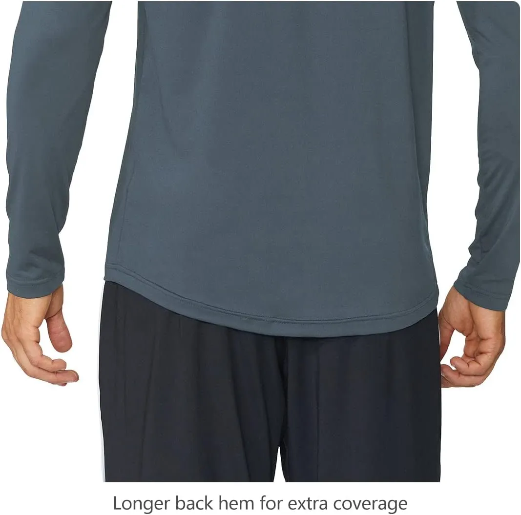 baleaf Men's Long Sleeve Running Shirts Quick Dry Workout Shirts Athletic T-Shirts Lightweight Soft Fishing Tee Tops