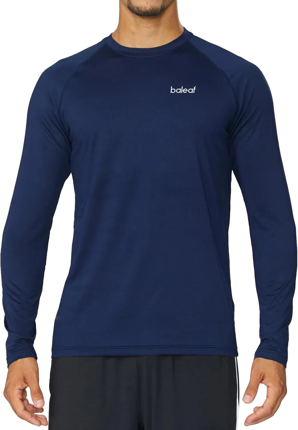 baleaf Men's Long Sleeve Running Shirts Quick Dry Workout Shirts Athletic T-Shirts Lightweight Soft Fishing Tee Tops