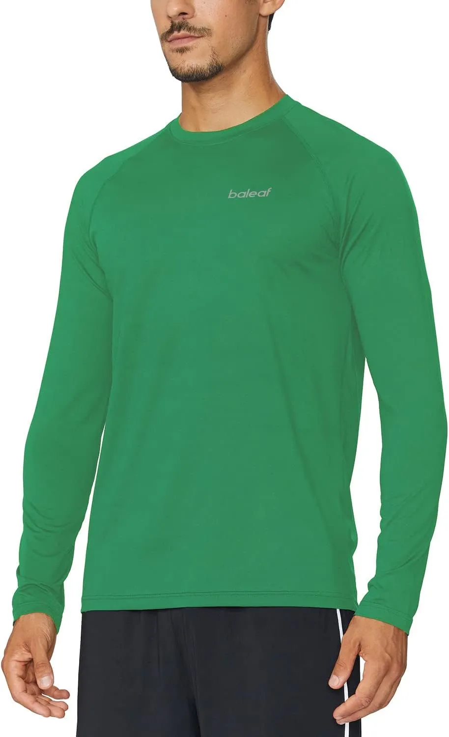 baleaf Men's Long Sleeve Running Shirts Quick Dry Workout Shirts Athletic T-Shirts Lightweight Soft Fishing Tee Tops