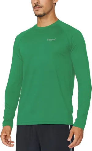 baleaf Men's Long Sleeve Running Shirts Quick Dry Workout Shirts Athletic T-Shirts Lightweight Soft Fishing Tee Tops