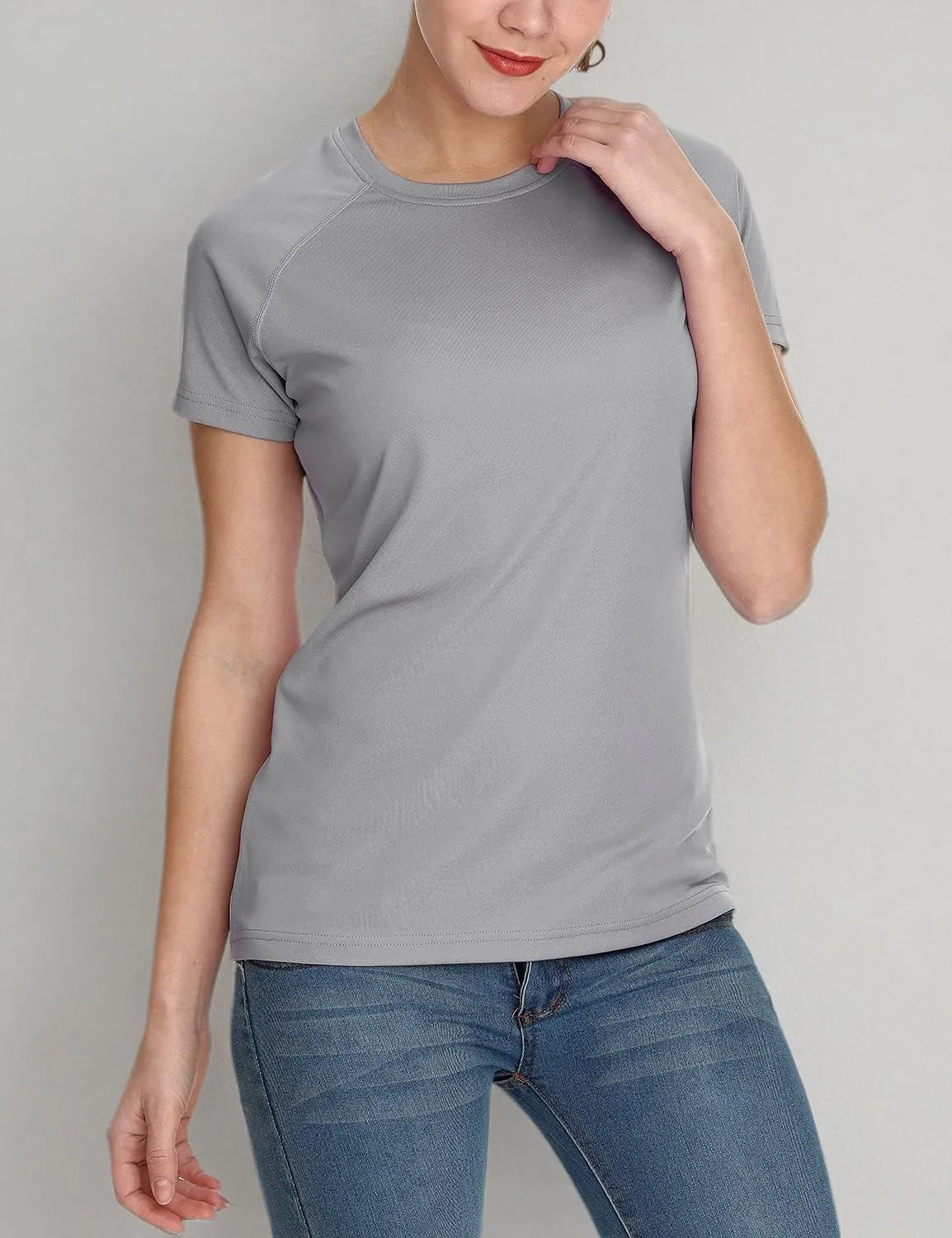 baleaf Women's UPF 50  UV Protection Shirts Short Sleeve T-Shirts SPF Sun Shirts Quick Dry Outdoor Performance Tops