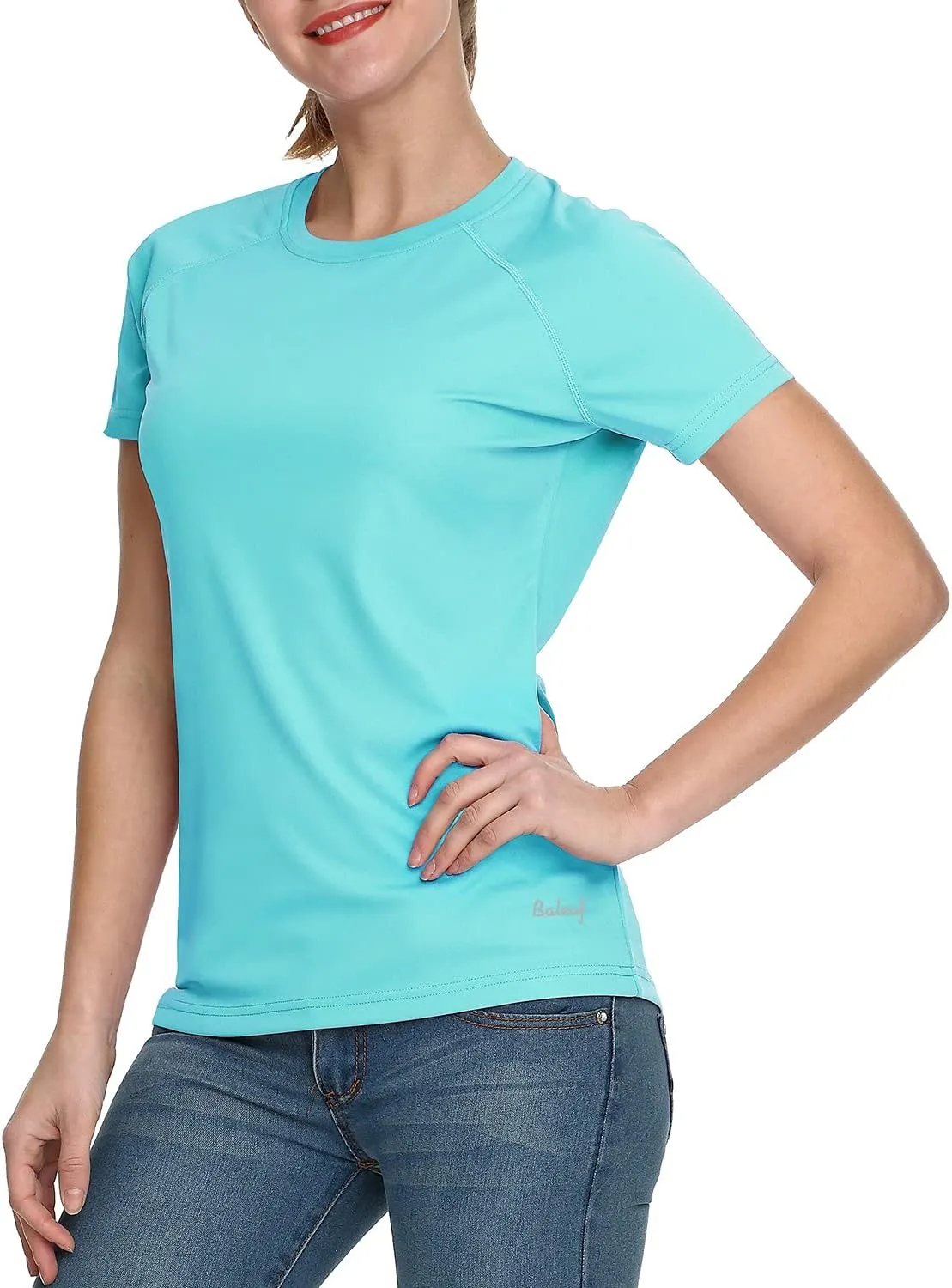 baleaf Women's UPF 50  UV Protection Shirts Short Sleeve T-Shirts SPF Sun Shirts Quick Dry Outdoor Performance Tops