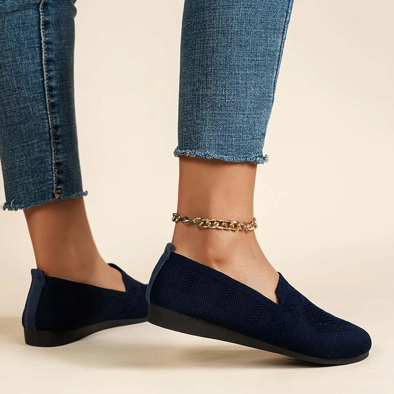 Black Loafers for Women Comfortable Pointed Toe Memory Foam Women's Dressy Shoes Fashion Hiking Workout Sneakers