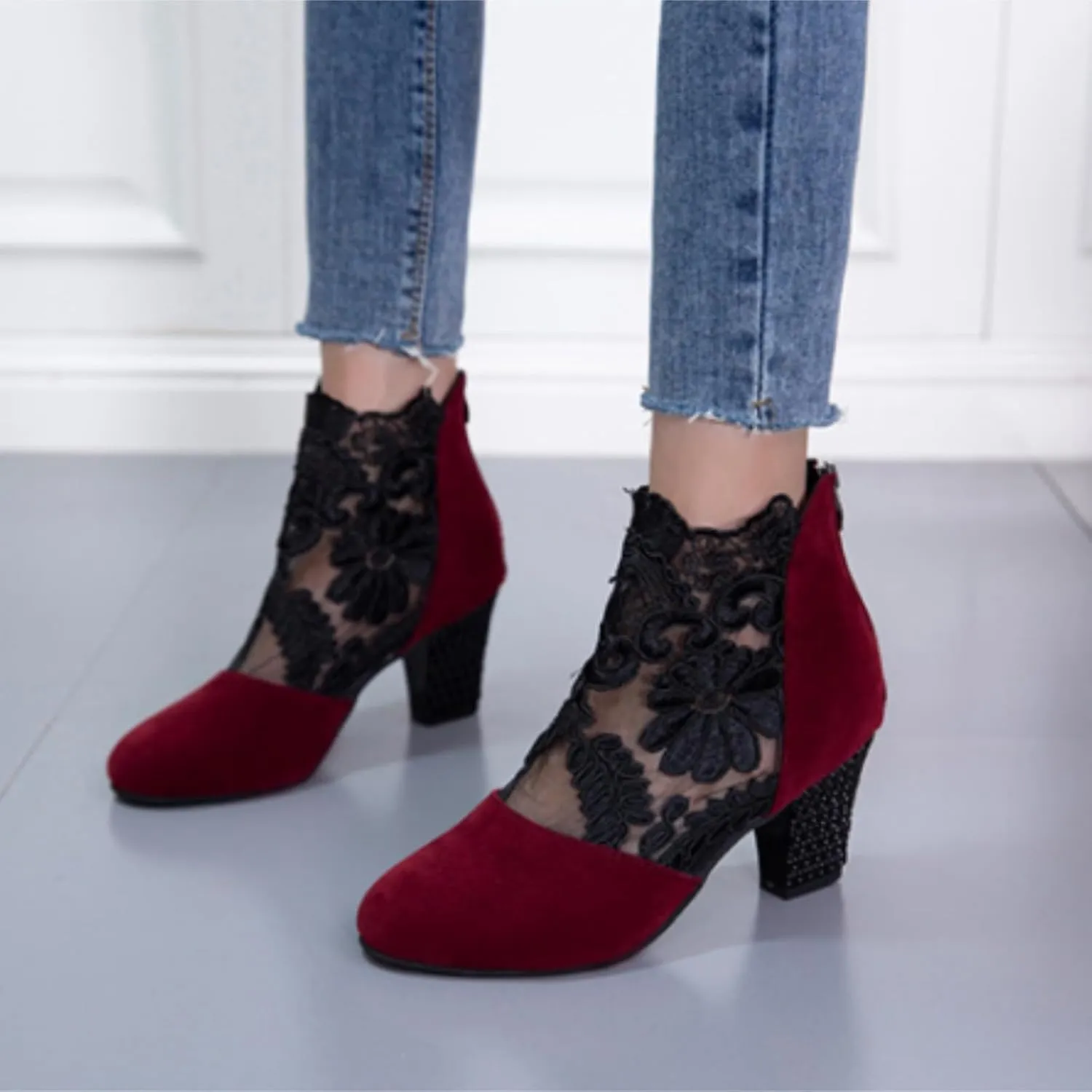 Botines Para Mujer Womens Boot Platform Brown Boots Navy Blue Boots Womens Ankle Boots Black Western Ankle Booties Low Heel