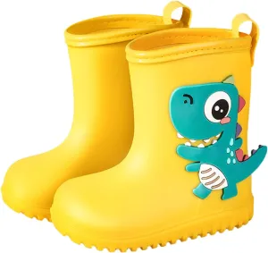 Boys Girls Rain Boots Non Slip Rubber Rain Boots For Toddlers And Kids With Cute Cartoon Design Snow Toddler Boots