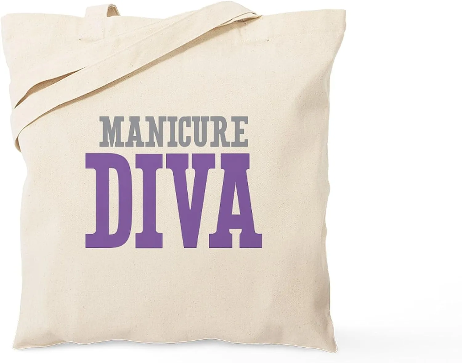 CafePress Manicure DIVA Tote Bag Reusable Natural Beige Canvas Shopping Bag
