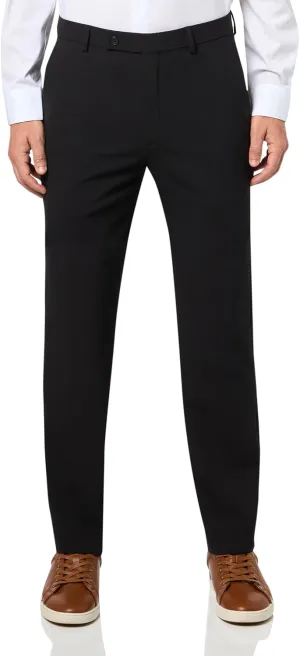 Calvin Klein Men's Slim Fit Stretch Dress Suit Pants for Men, Ultra-Tapered, Wrinkle-Resistant, Moisture-Wicking Fabric