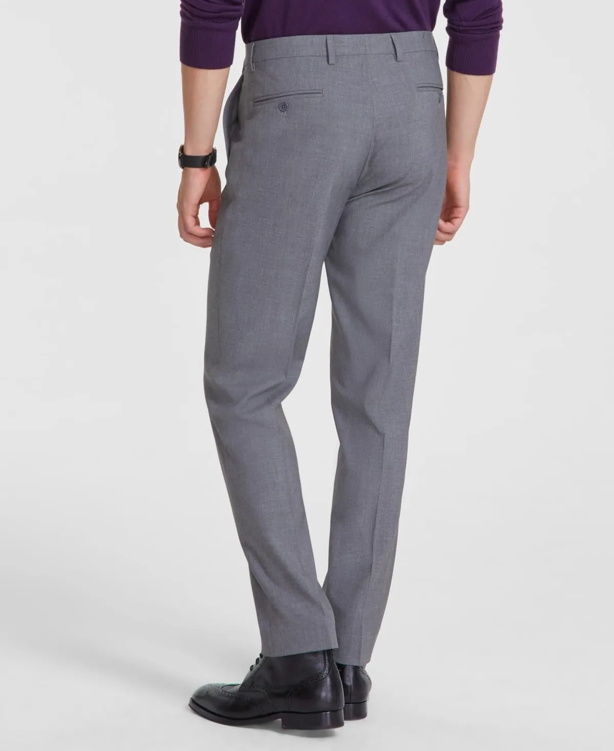 Calvin Klein Men's Slim Fit Stretch Dress Suit Pants for Men, Ultra-Tapered, Wrinkle-Resistant, Moisture-Wicking Fabric