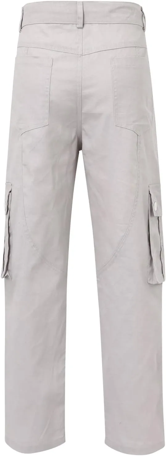 Cargo Pants for Men Big and Tall Relaxed Fit Open Bottom Straight Sweatpants Casual Jogging Athletic Hiking Pants Streetwear