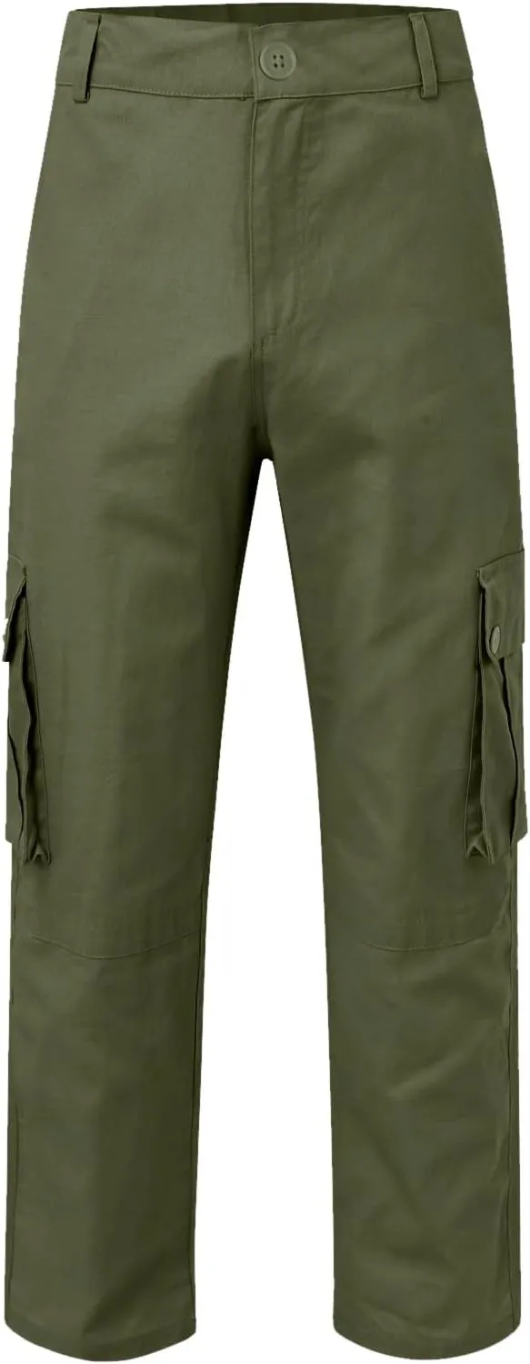 Cargo Pants for Men Big and Tall Relaxed Fit Open Bottom Straight Sweatpants Casual Jogging Athletic Hiking Pants Streetwear