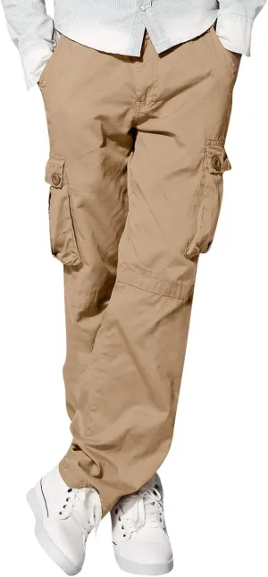 Cargo Pants for Men Big and Tall Relaxed Fit Open Bottom Straight Sweatpants Casual Jogging Athletic Hiking Pants Streetwear