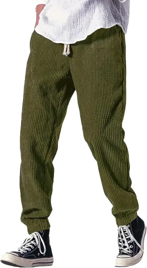 Cargo Work Pant Men Twill Casual Cargo Pants Running Workout Sweatpant with Pockets Joggers Bottoms Pant
