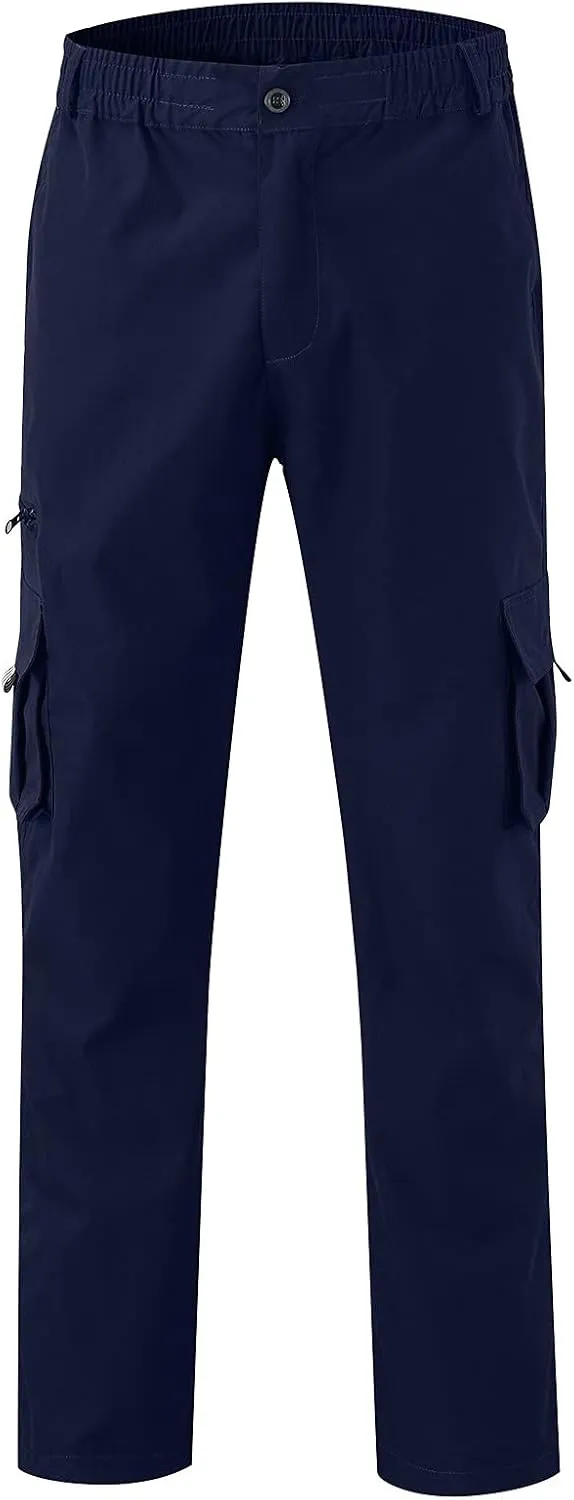 Cargo Work Pant Men's Elasticated Waist Casual Running Gym Training Sweatpant Loose Fit Joggers
