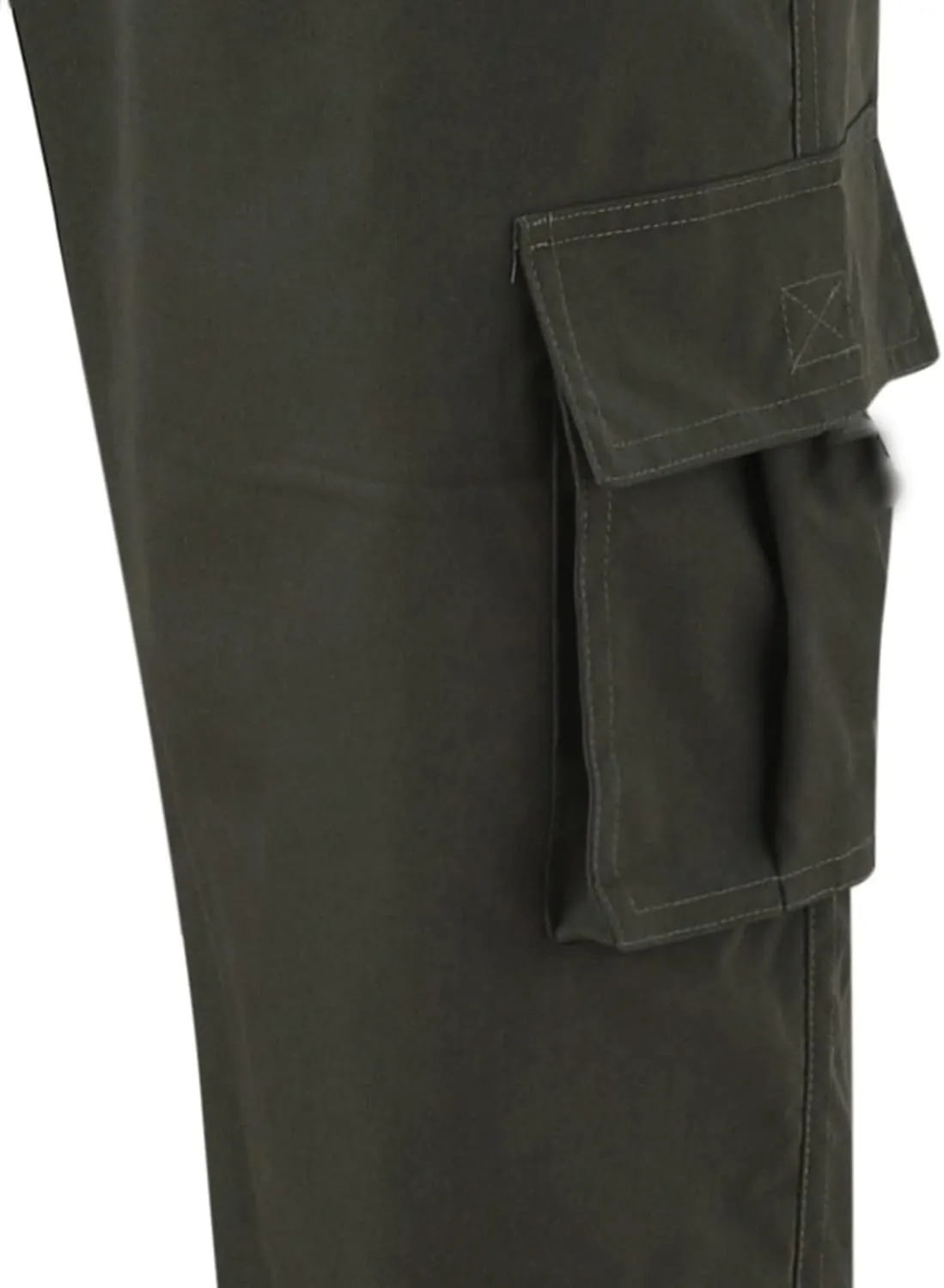 Cargo Work Pant Men's Elasticated Waist Casual Running Gym Training Sweatpant Loose Fit Joggers
