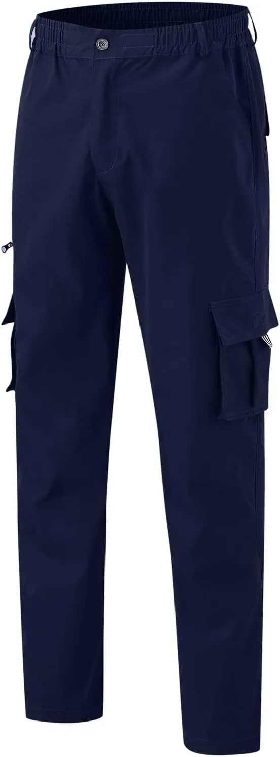Cargo Work Pant Men's Elasticated Waist Casual Running Gym Training Sweatpant Loose Fit Joggers