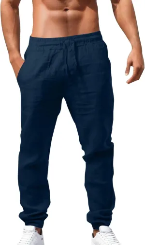 Cargo Work Pant Men's Elasticated Waist Casual Running Gym Training Sweatpant Loose Fit Joggers