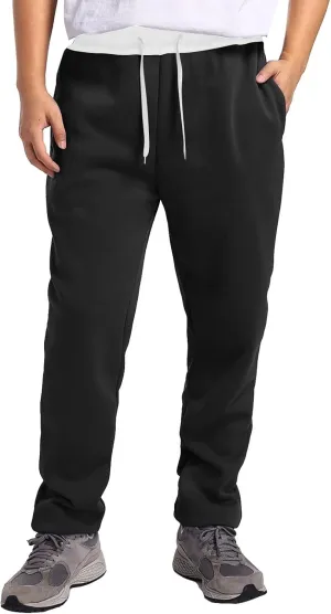 Casual Pants for Men Relaxed Fit Drawstring Stretch Waist Trouser Plus Size Workout Jogging Athletic Joggers Baggy Sweatpants