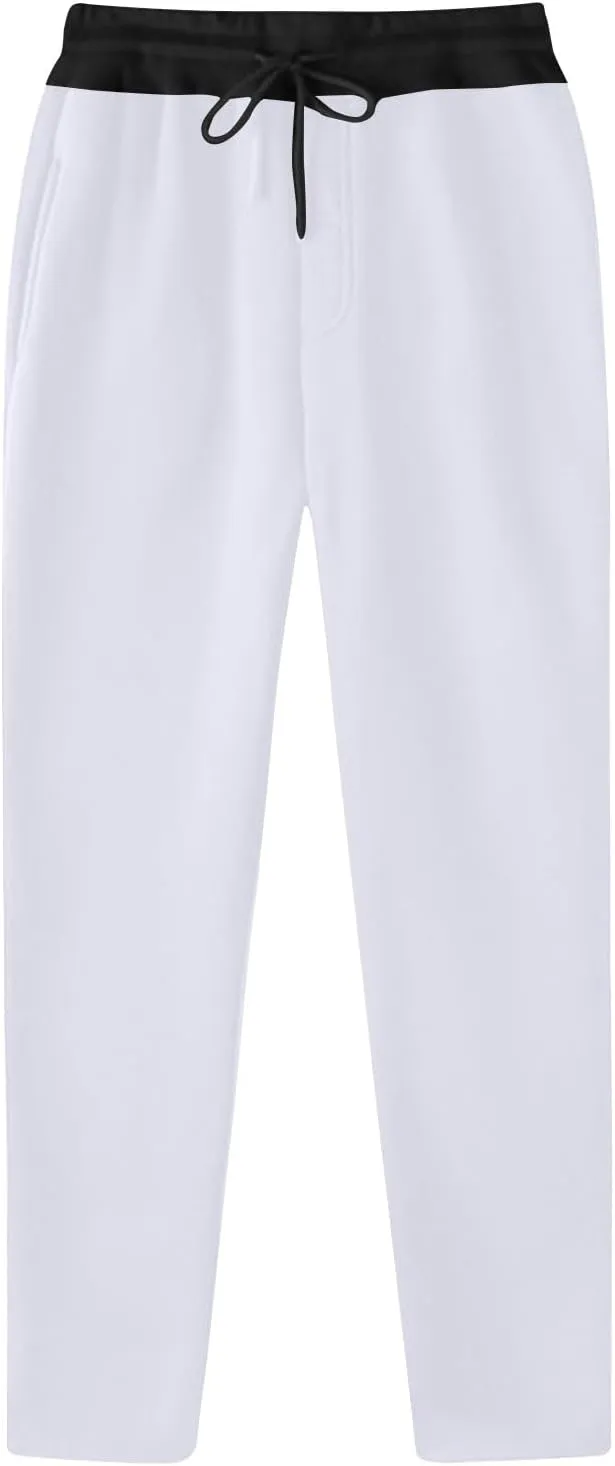 Casual Pants for Men Relaxed Fit Drawstring Stretch Waist Trouser Plus Size Workout Jogging Athletic Joggers Baggy Sweatpants