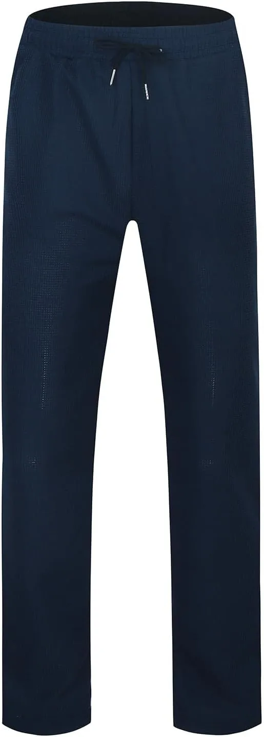 Casual Pants for Men Relaxed Fit Straight Leg Lightweight Sweatpants Plus Size Stretch Waist Lightweight Workout Trousers