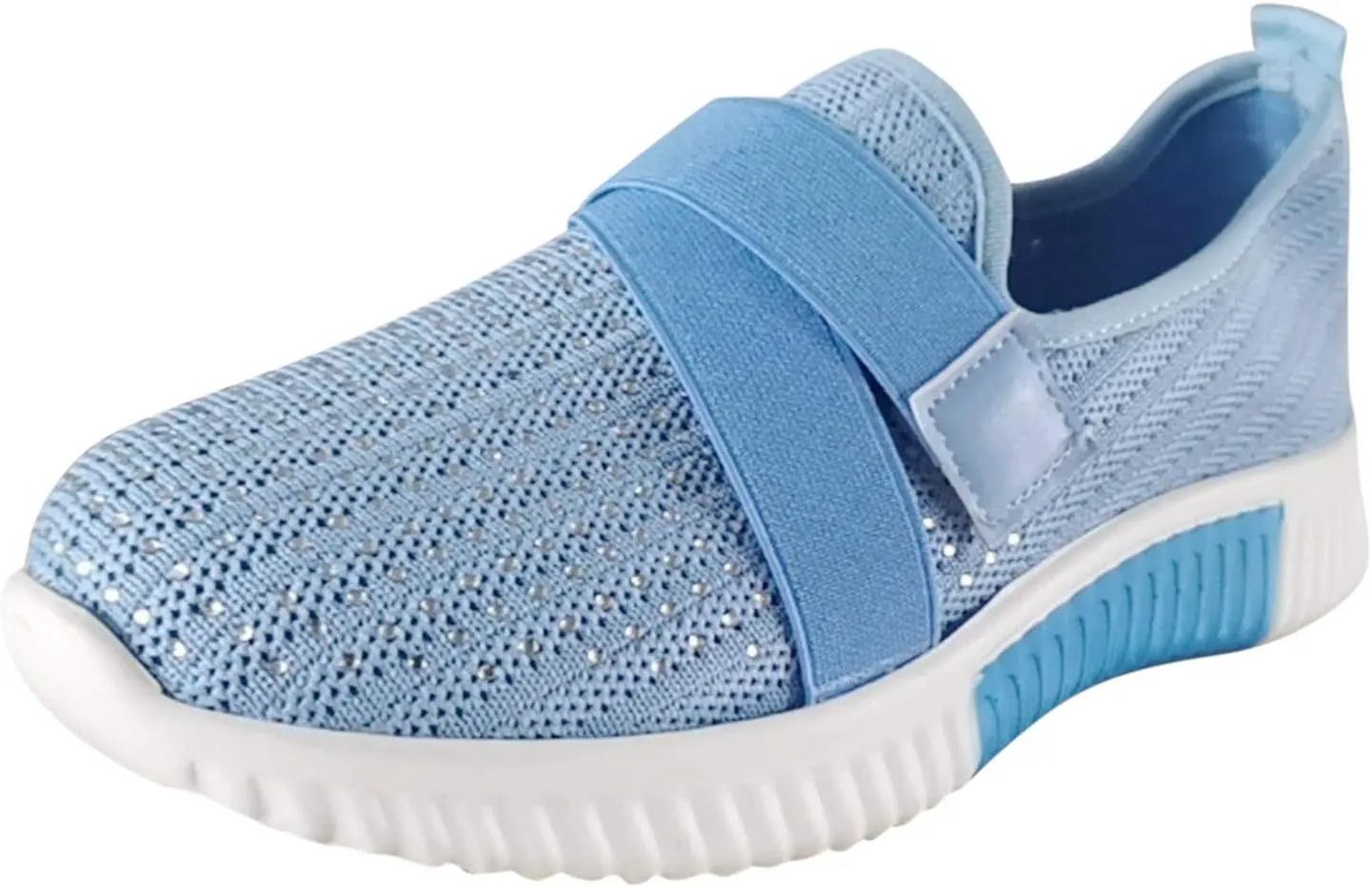 Cathalem Walking Shoes for Women Women's Walking Shoes Sock Sneakers Mesh Slip On Lady Modern Shoes Platform Loafers