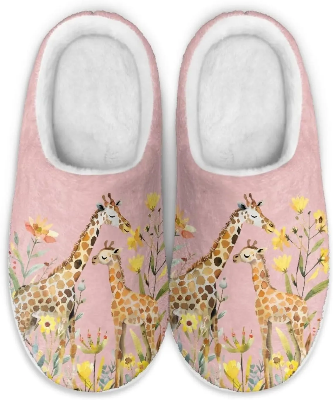 chaqlin Fuzzy House Slipper Womens Memory Foam Flat Heels Slippers for Causal Bedroom Walking with Flat Heels Causal Outdoor Indoor Shoes