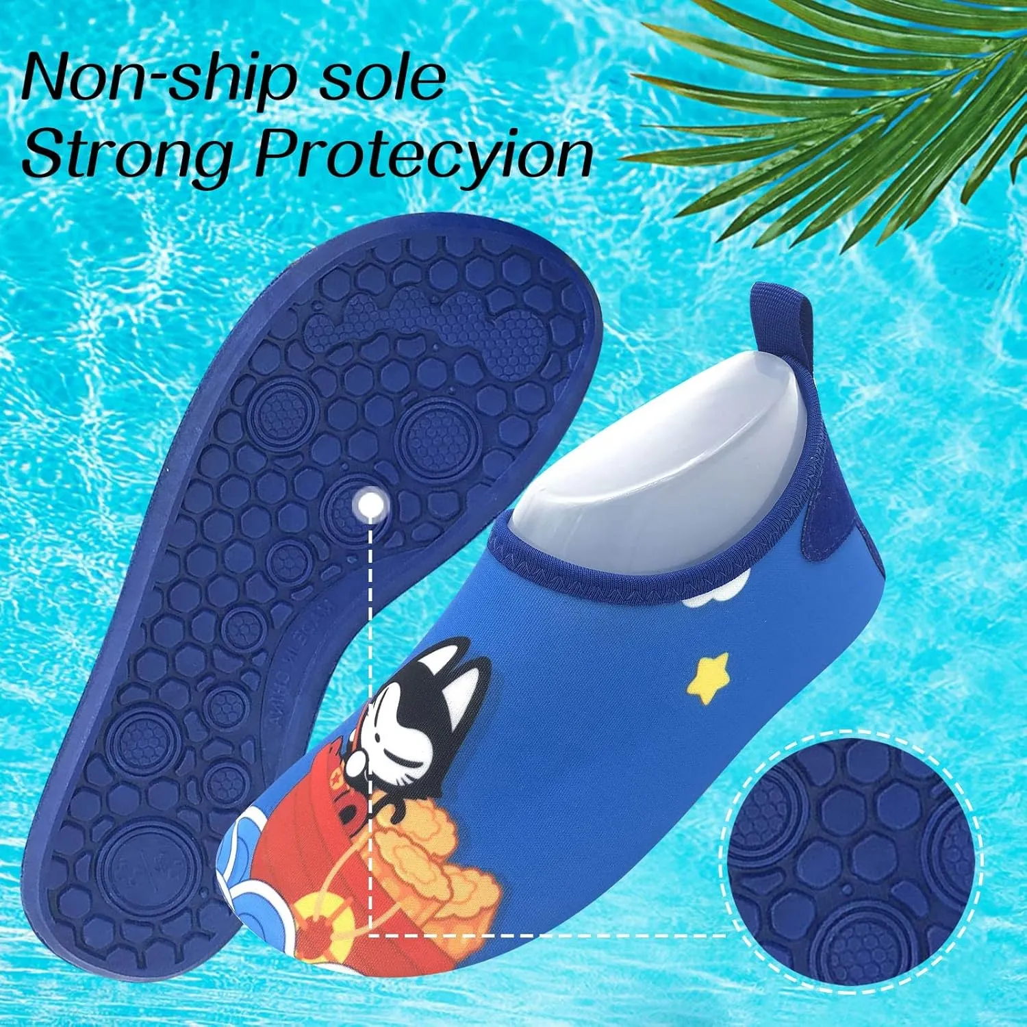Children Thin and Breathable Swimming Shoes Water Rubber Beach Shoes Skin Diving Shoes Toddler Tennis Shoes Size 9