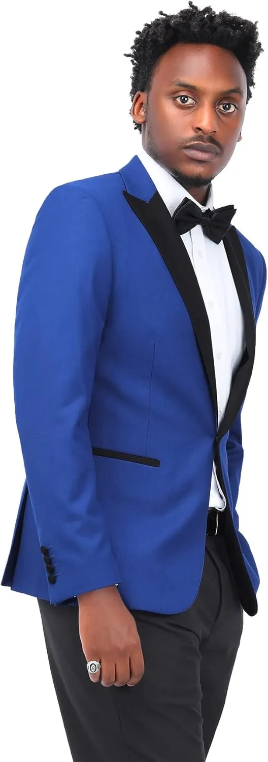Cloudstyle Mens 3 Piece Suit Prom Colour Fashion Blazer Single Breasted Vest Jacket Pants