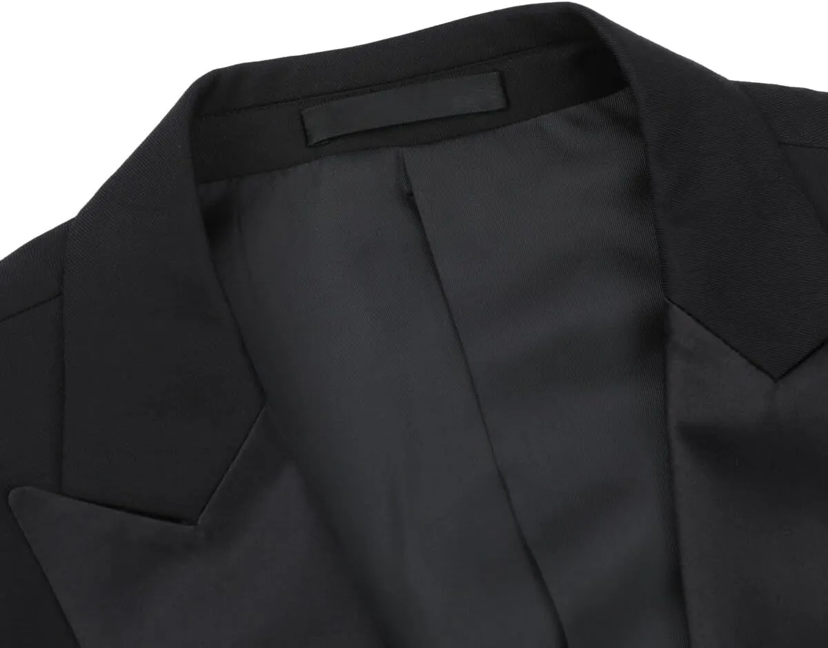 Cloudstyle Mens 3 Piece Suit Prom Colour Fashion Blazer Single Breasted Vest Jacket Pants