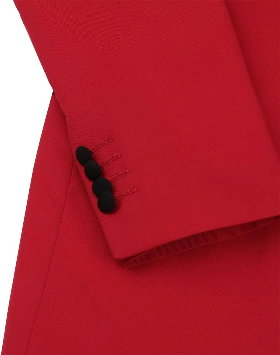 Cloudstyle Mens 3 Piece Suit Prom Colour Fashion Blazer Single Breasted Vest Jacket Pants