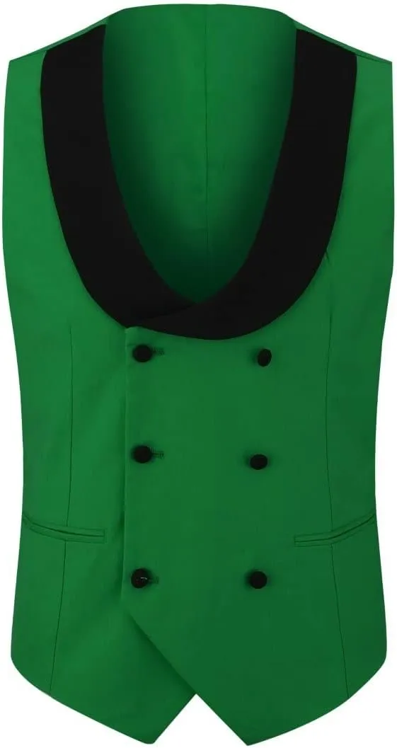 Cloudstyle Mens 3 Piece Suit Prom Colour Fashion Blazer Single Breasted Vest Jacket Pants