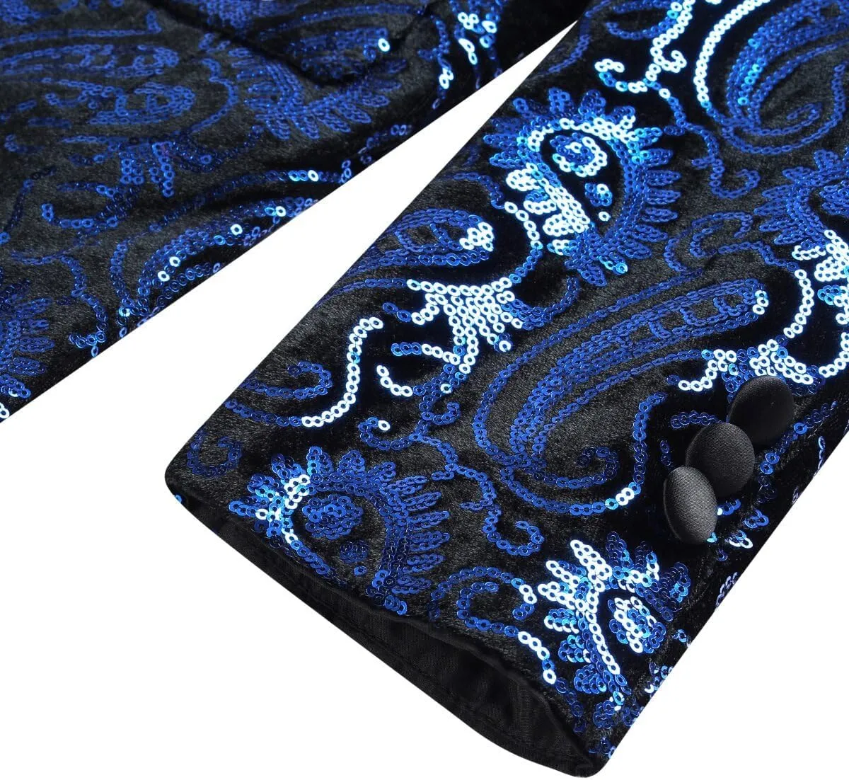 Cloudstyle Men's Dress Floral Suit Notched Lapel Slim Fit Stylish Blazer Dress Suit