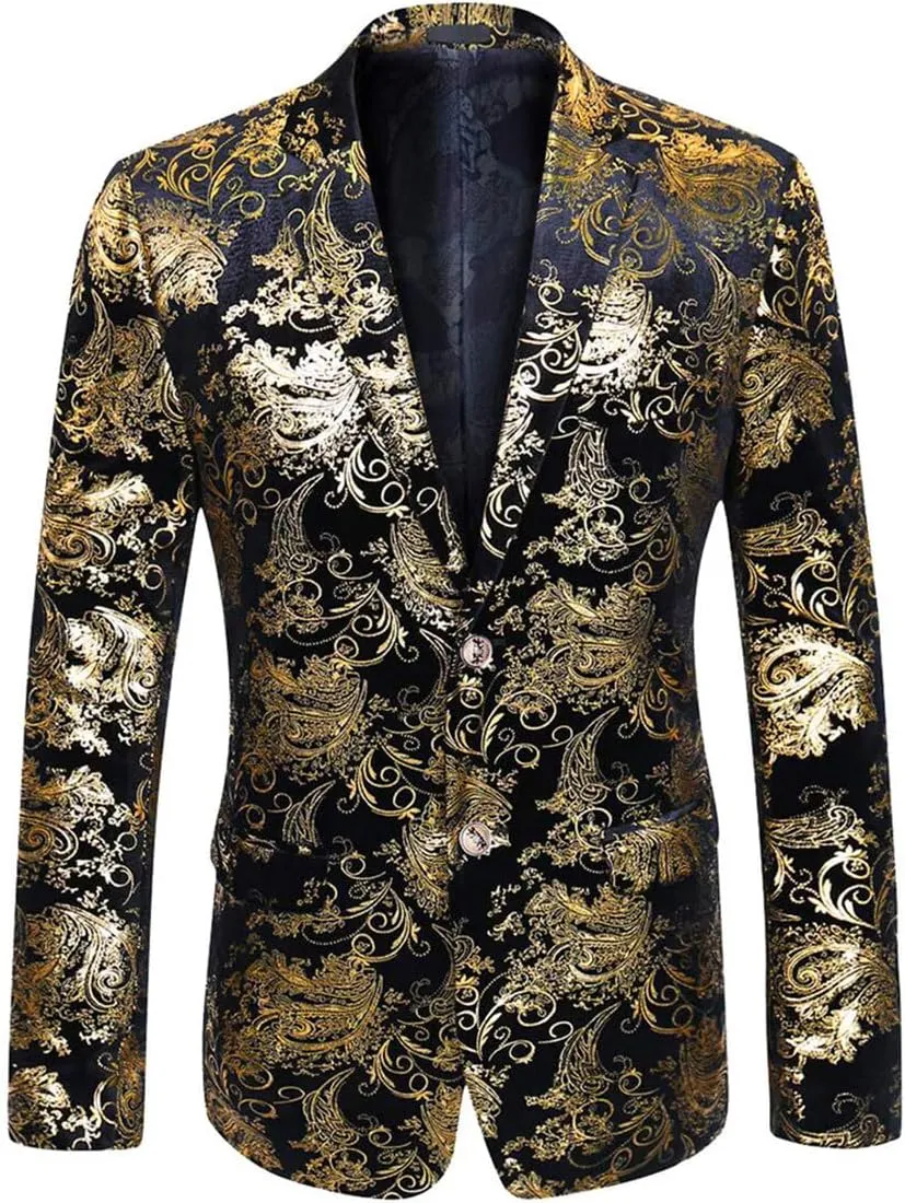 Cloudstyle Men's Dress Suit Single-Breasted 2 Pieces Slim Fit 2 Buttons Suits