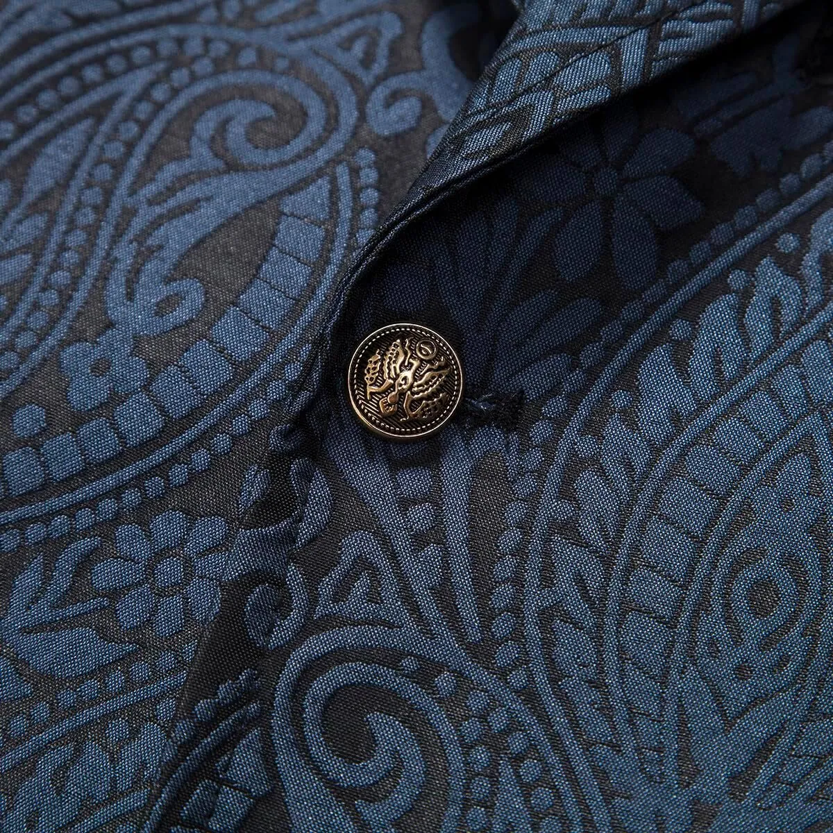 Cloudstyle Mens Paisley Dress Vest Gothic Steampunk Waistcoat Floral Sleeveless Tailcoat