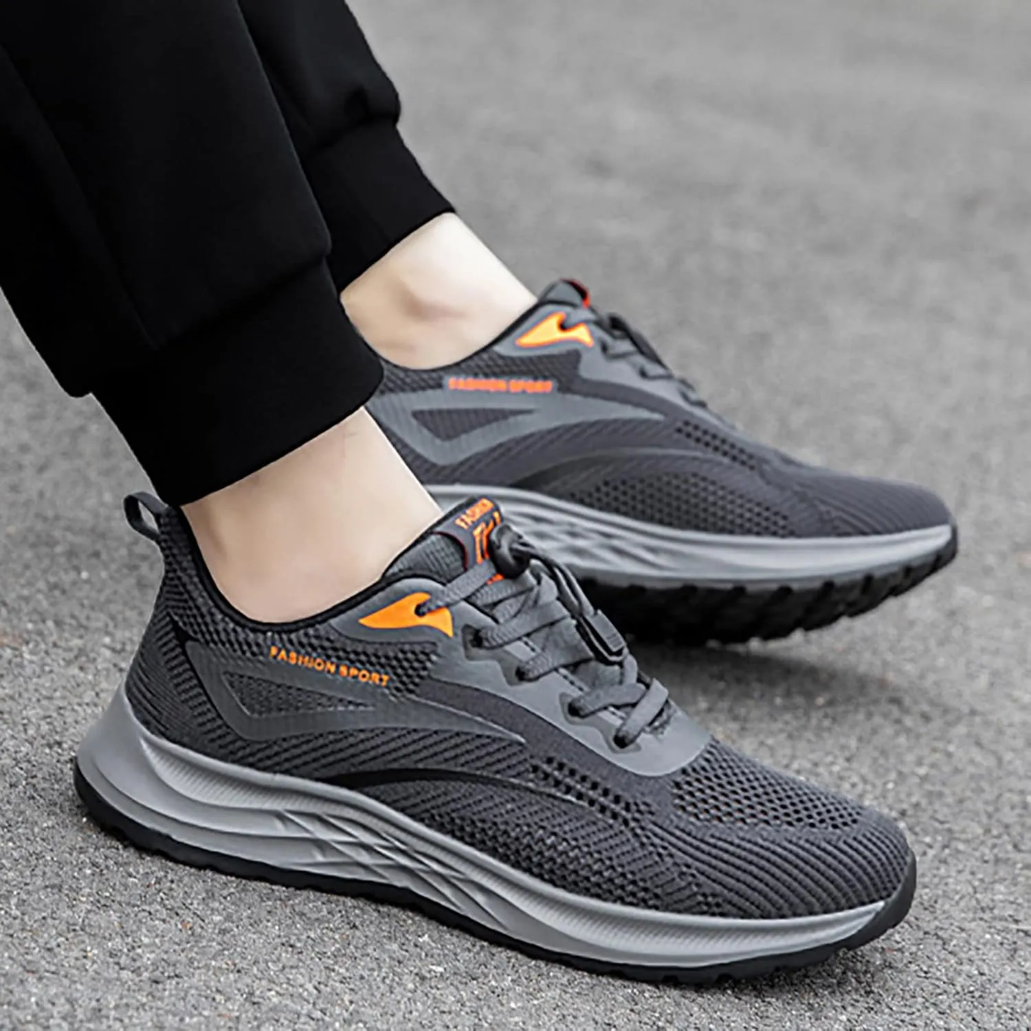 Couple Men's Spring and Summer New Non Slip Walking Fashion Light Shoes Middle and Men's Classic Leather Fashion Sneaker