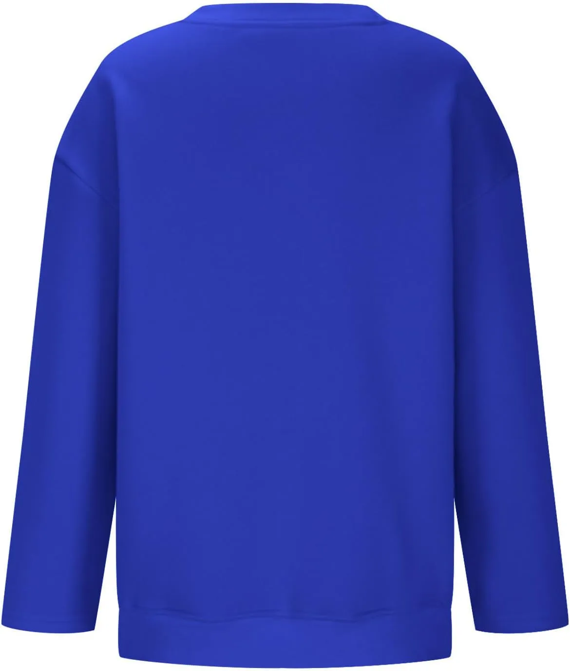 Crewneck Sweatshirt for Women Solid Color Oversized Sweatshirt Long Sleeve Pullover Top Fall Winter Sweatshirt
