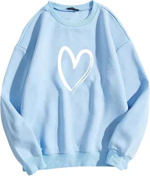 Cute Hoodies for Girls 10-12 Years Old Women's Graphic Sweatshirt Long Print Sleeve Casual Top Pullover