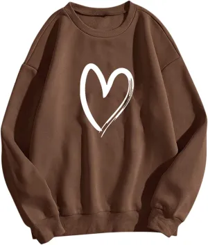 Cute Hoodies for Girls 10-12 Years Old Women's Graphic Sweatshirt Long Print Sleeve Casual Top Pullover