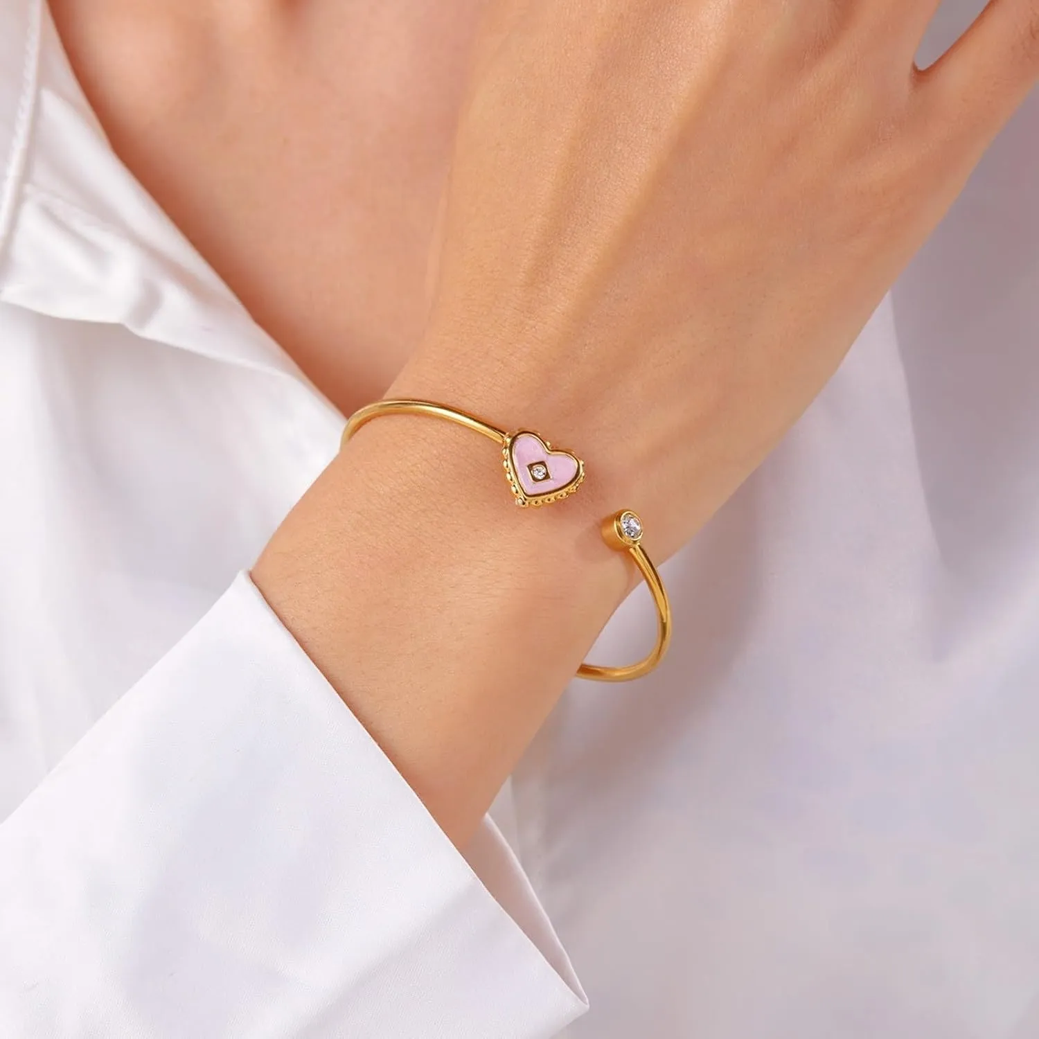 Dainty Thin Cuff Bangle Bracelets for Women Adjustable Gold Cuff Bracelet Minimalist Gold Open Bangle Wrist Cuff Bracelets