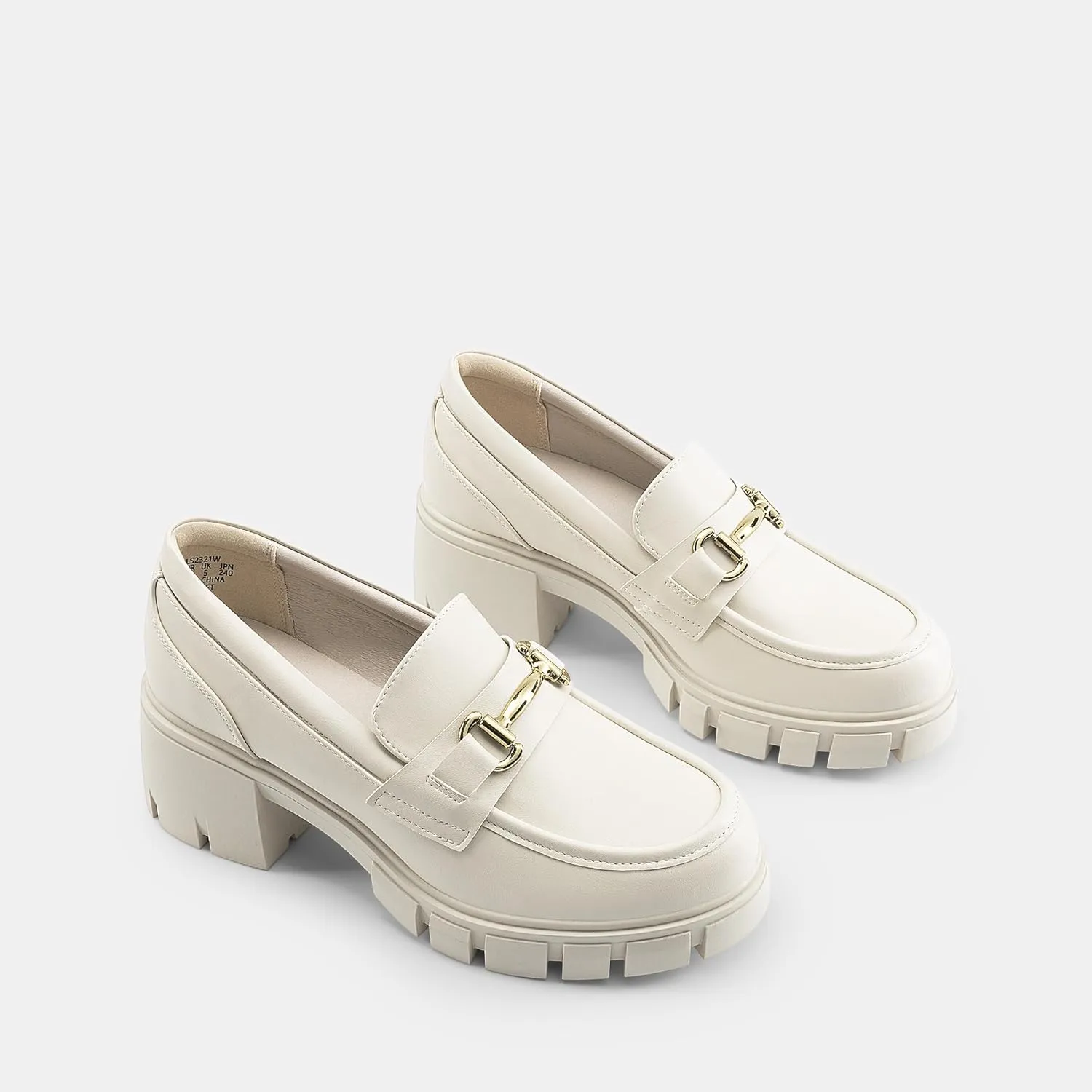 DREAM PAIRS Loafers for Women Platform Chunky Loafers Slip On Casual Shoes